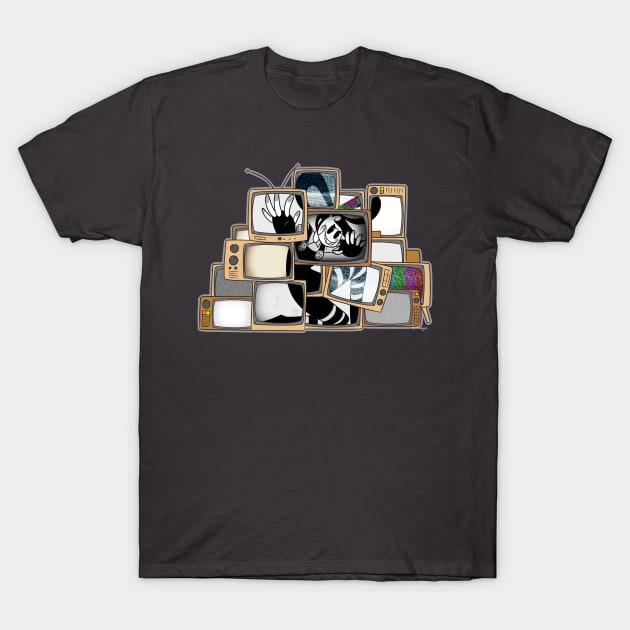 Trapped Toons Tell Twisted Tales (sometimes) T-Shirt by Monabysss